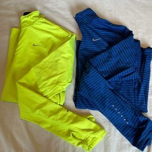 Nike Running Quarter Zips! 2pk